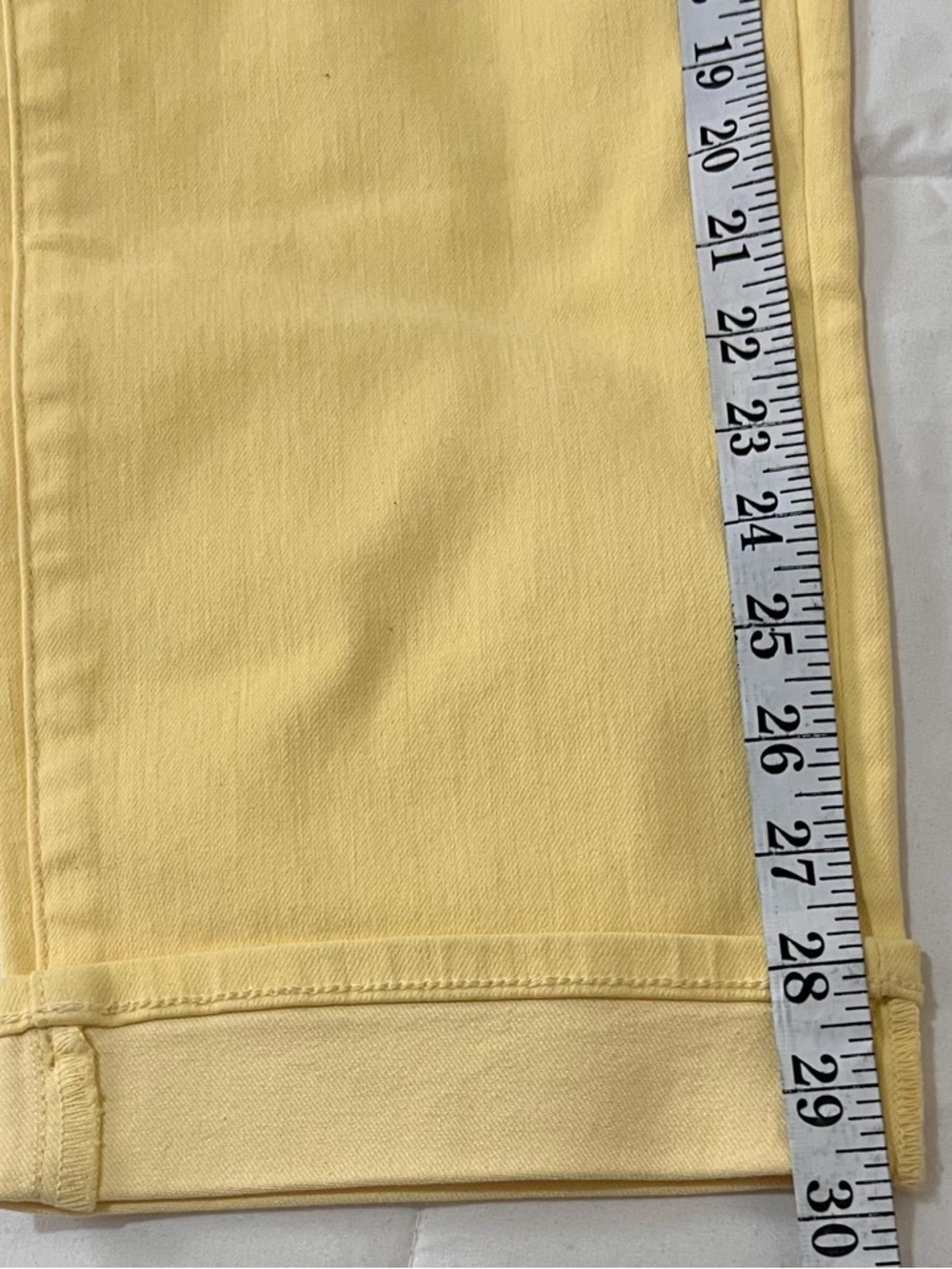 NYDJ Yellow Cropped Jeans Women’s Size 2 Lift Tuck Technology Spring Denim NWT - Picture 8 of 11